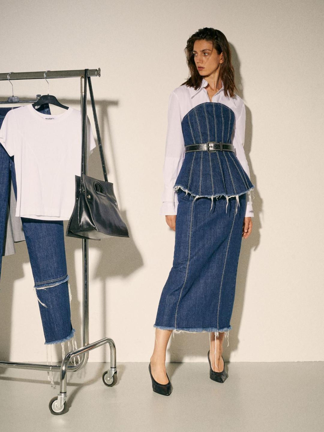 Gonna in denim Sami Miró &Co.llaboration | Max&Co Gonna in denim Sami Miró &Co.llaboration - vista alternativa - 7 | Max&Co