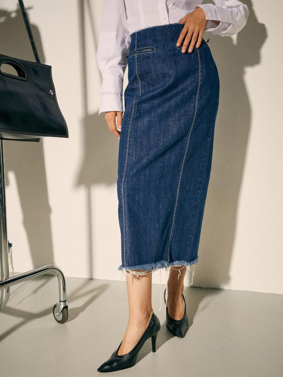 Gonna in denim Sami Miró &Co.llaboration | Max&Co Gonna in denim Sami Miró &Co.llaboration - vista alternativa - 7 | Max&Co