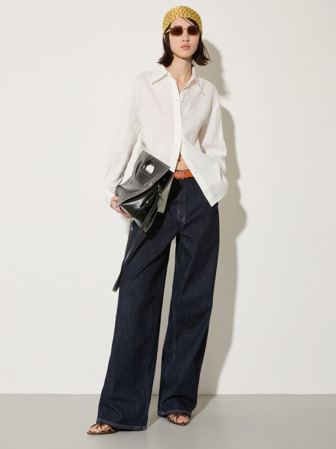 Camicia oversize in puro lino | Max&Co Camicia oversize in puro lino - vista alternativa - 1 | Max&Co