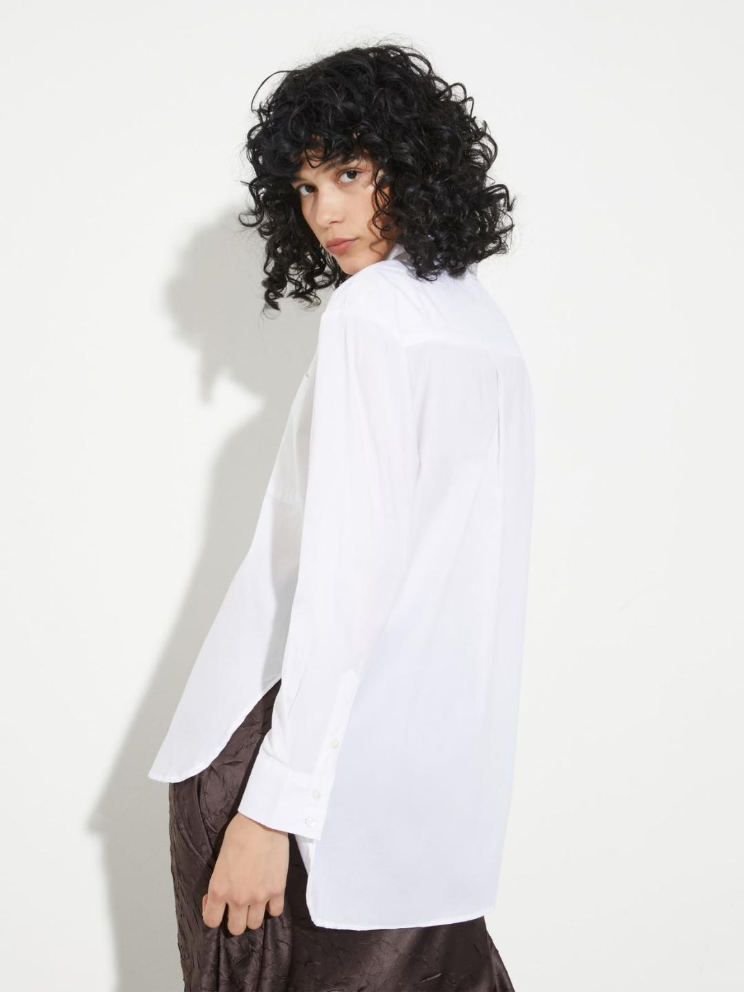 Camicia ampia in popeline | Max&Co Camicia ampia in popeline - vista alternativa - 1 | Max&Co