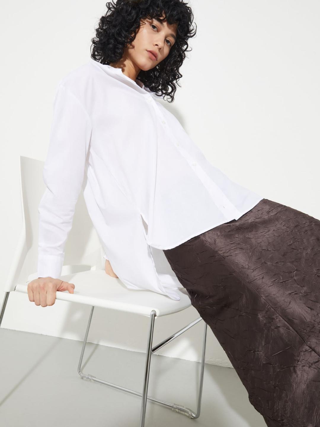 Camicia ampia in popeline | Max&Co Camicia ampia in popeline - vista alternativa - 1 | Max&Co