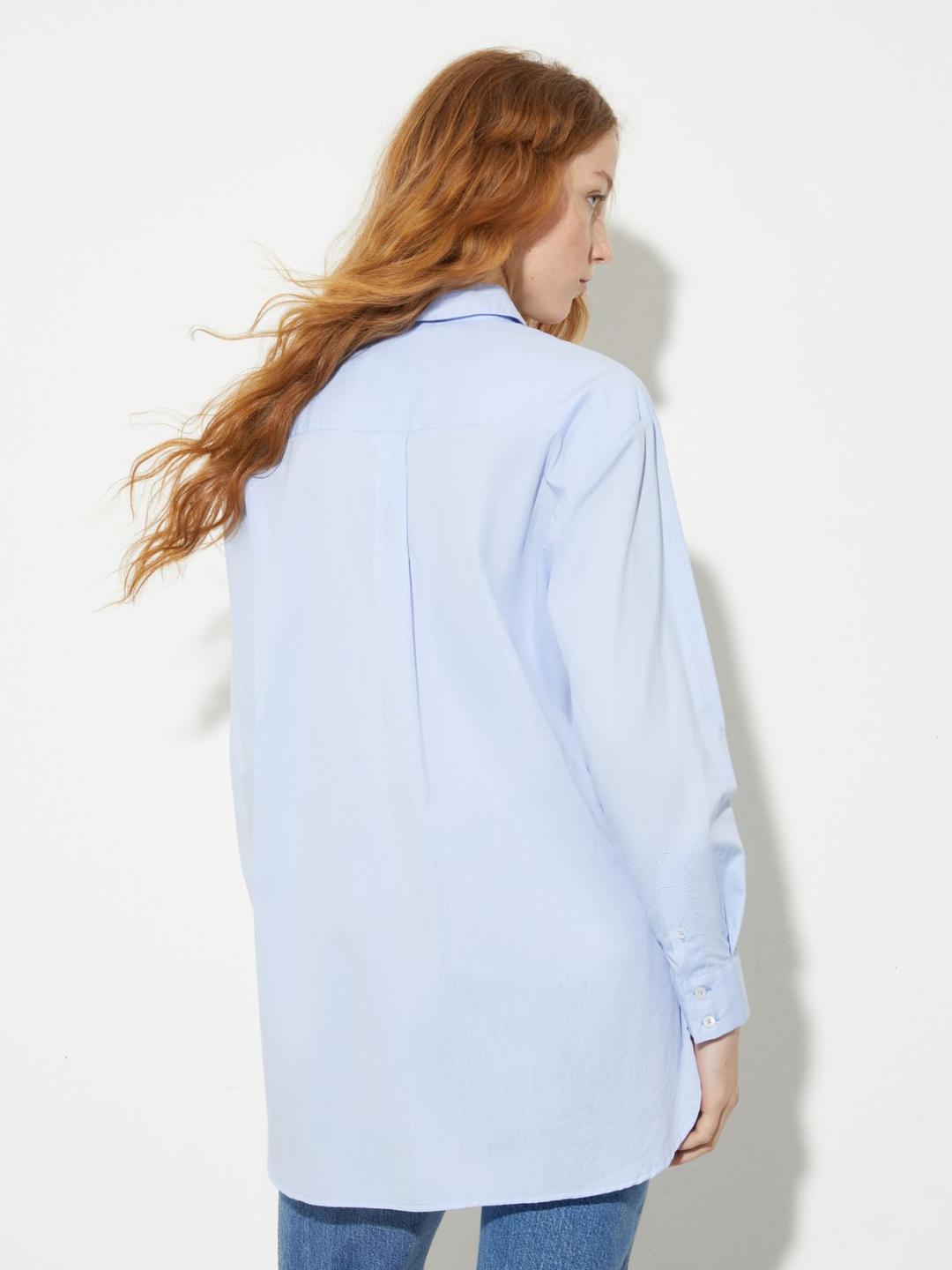 Camicia ampia in popeline | Max&Co Camicia ampia in popeline - vista alternativa - 6 | Max&Co