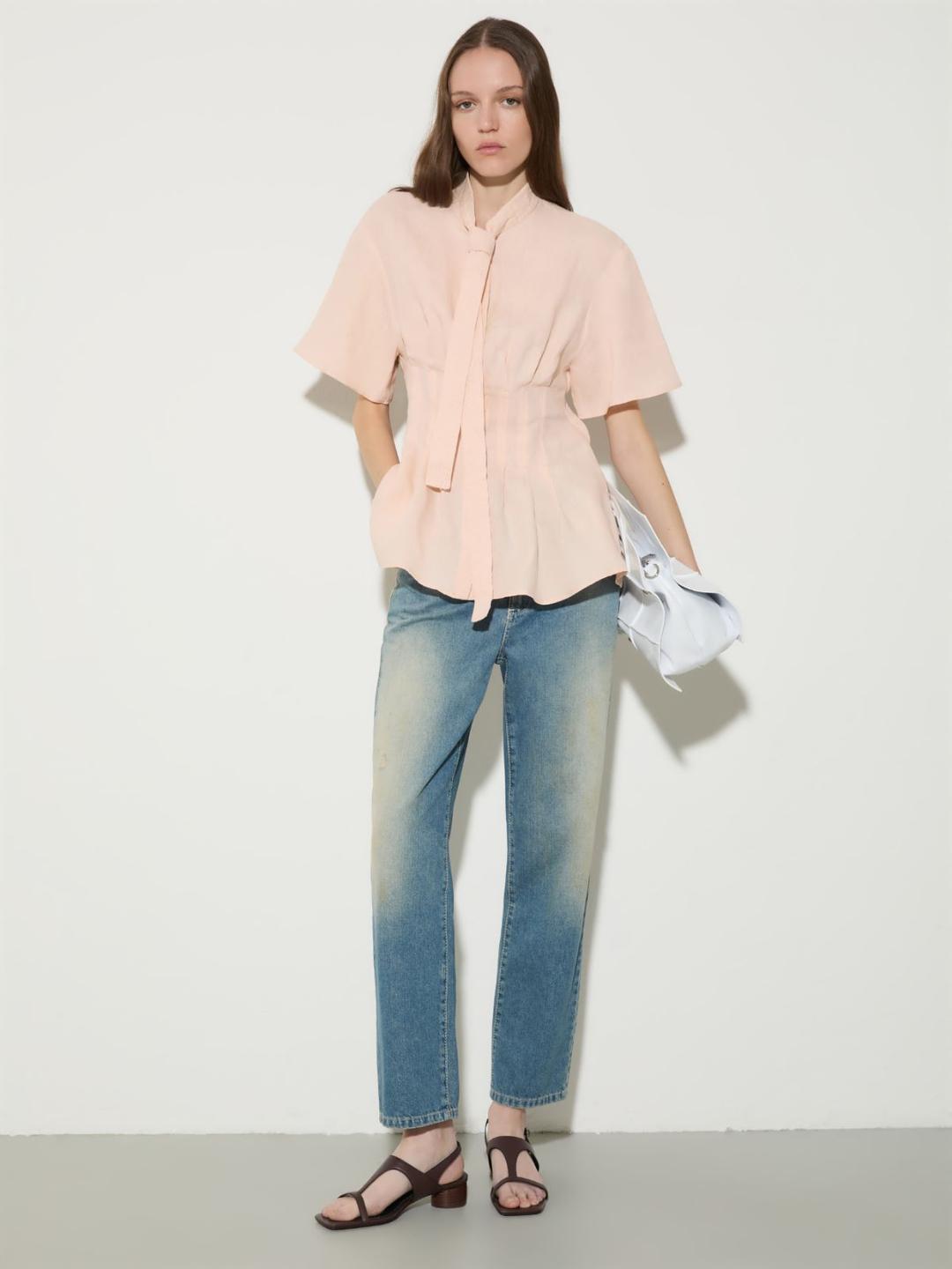 Camicia slim in puro lino | Max&Co Camicia slim in puro lino - vista alternativa - 3 | Max&Co