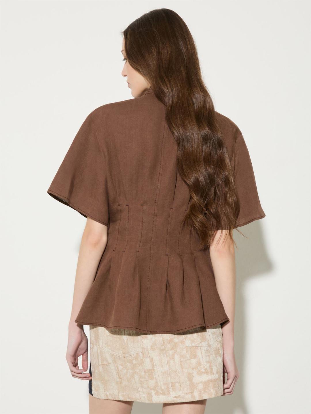 Camicia slim in puro lino | Max&Co Camicia slim in puro lino - vista alternativa - 4 | Max&Co