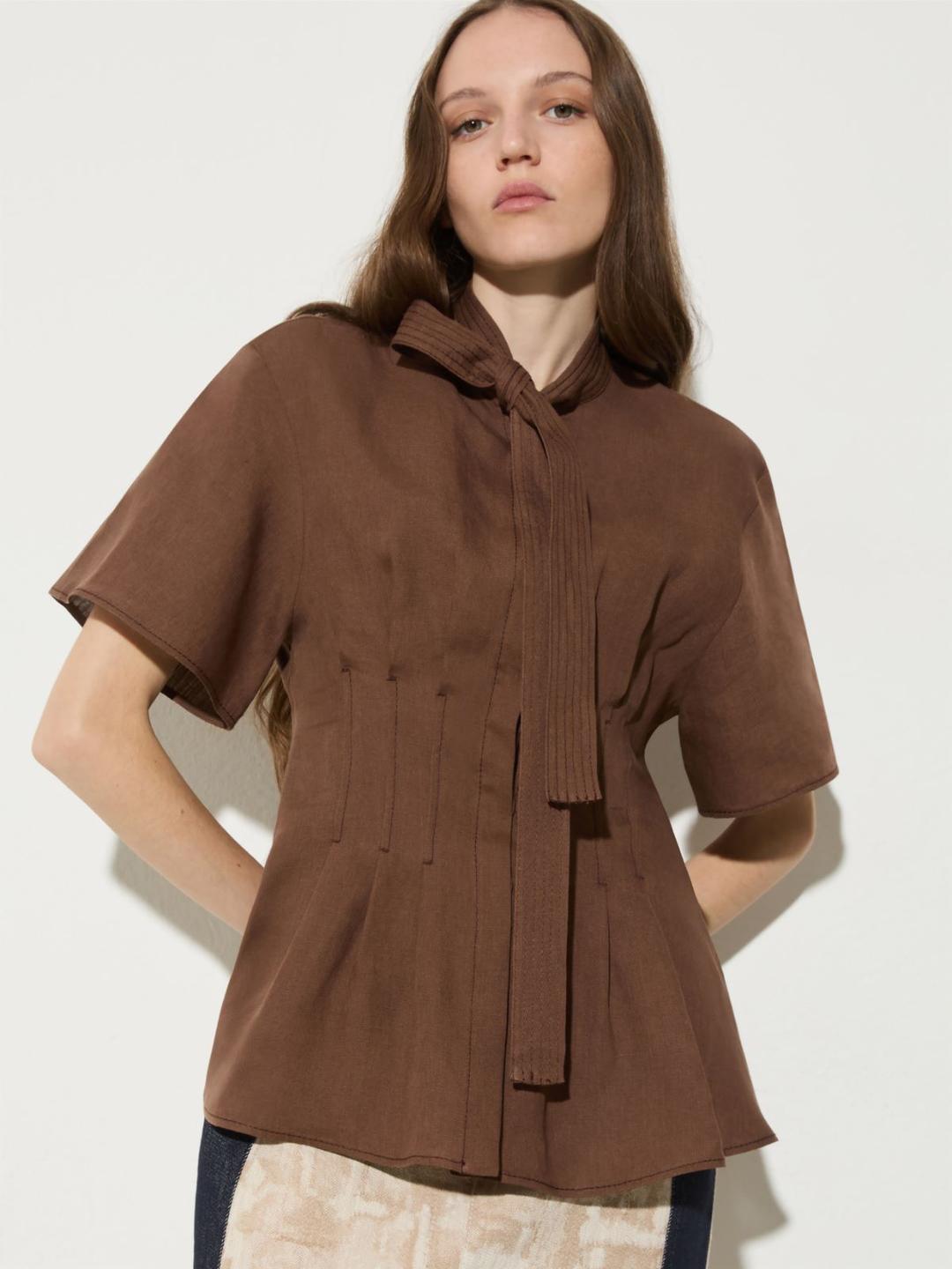 Camicia slim in puro lino | Max&Co Camicia slim in puro lino - vista alternativa - 4 | Max&Co