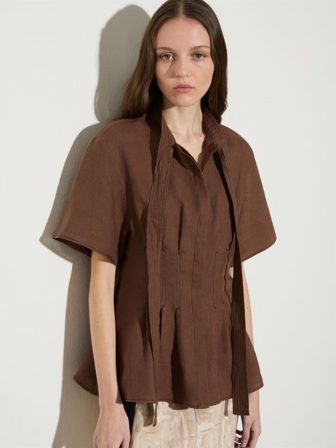 Camicia slim in puro lino | Max&Co Camicia slim in puro lino - vista alternativa - 4 | Max&Co