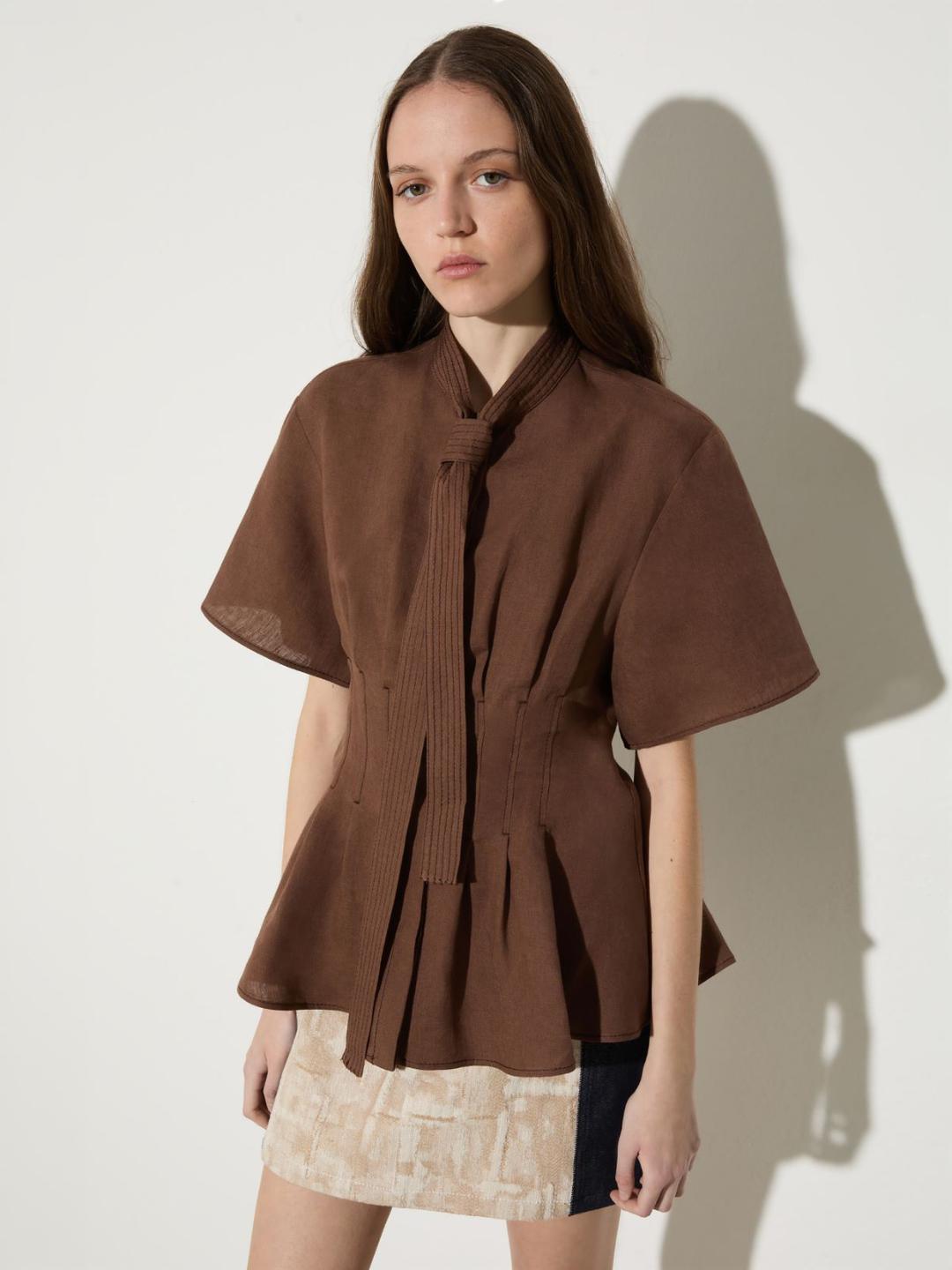 Camicia slim in puro lino | Max&Co Camicia slim in puro lino - vista alternativa - 4 | Max&Co