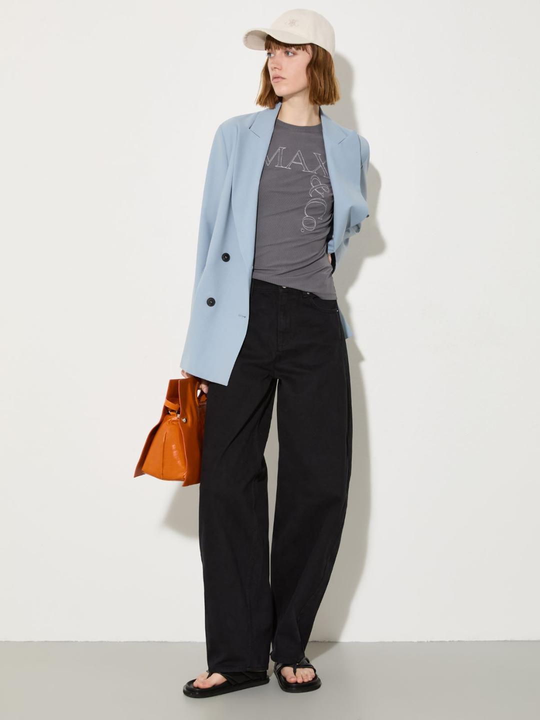 Pantaloni barrel leg in drill | Max&Co Pantaloni barrel leg in drill - vista alternativa - 5 | Max&Co