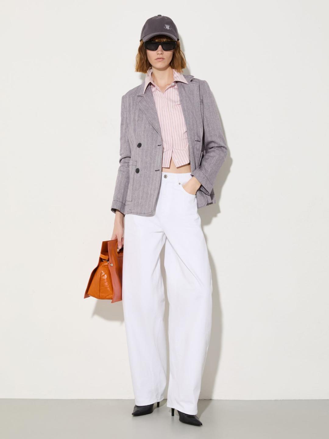 Pantaloni barrel leg in drill | Max&Co Pantaloni barrel leg in drill | Max&Co