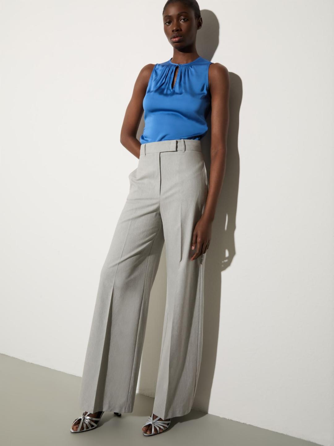 Pantaloni diritti in gabardine | Max&Co Pantaloni diritti in gabardine - vista alternativa - 17 | Max&Co