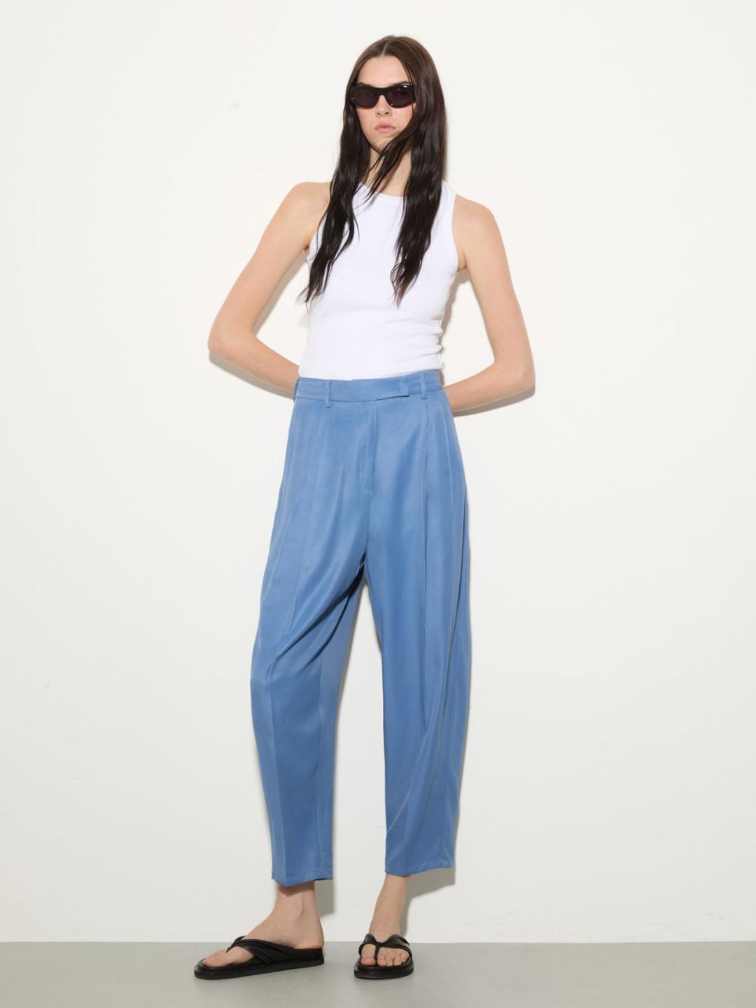 Pantaloni barrel leg fluidi | Max&Co Pantaloni barrel leg fluidi - vista alternativa - 18 | Max&Co