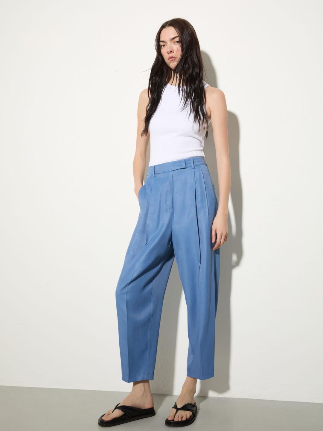Pantaloni barrel leg fluidi | Max&Co Pantaloni barrel leg fluidi - vista alternativa - 18 | Max&Co