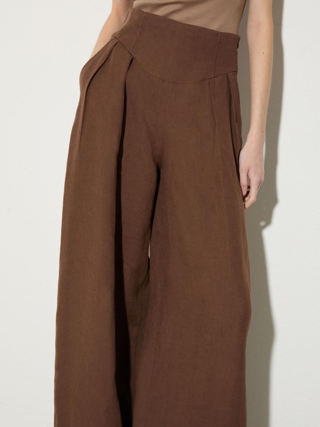 Pantaloni ampi in puro lino | Max&Co Pantaloni ampi in puro lino - vista alternativa - 6 | Max&Co