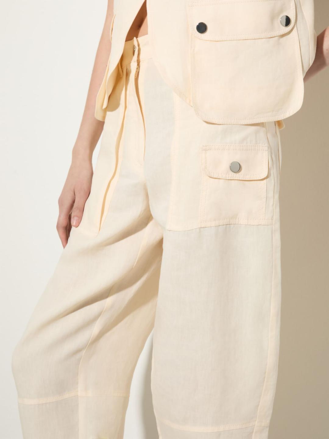 Pantaloni barrel in puro lino | Max&Co Pantaloni barrel in puro lino - vista alternativa - 5 | Max&Co