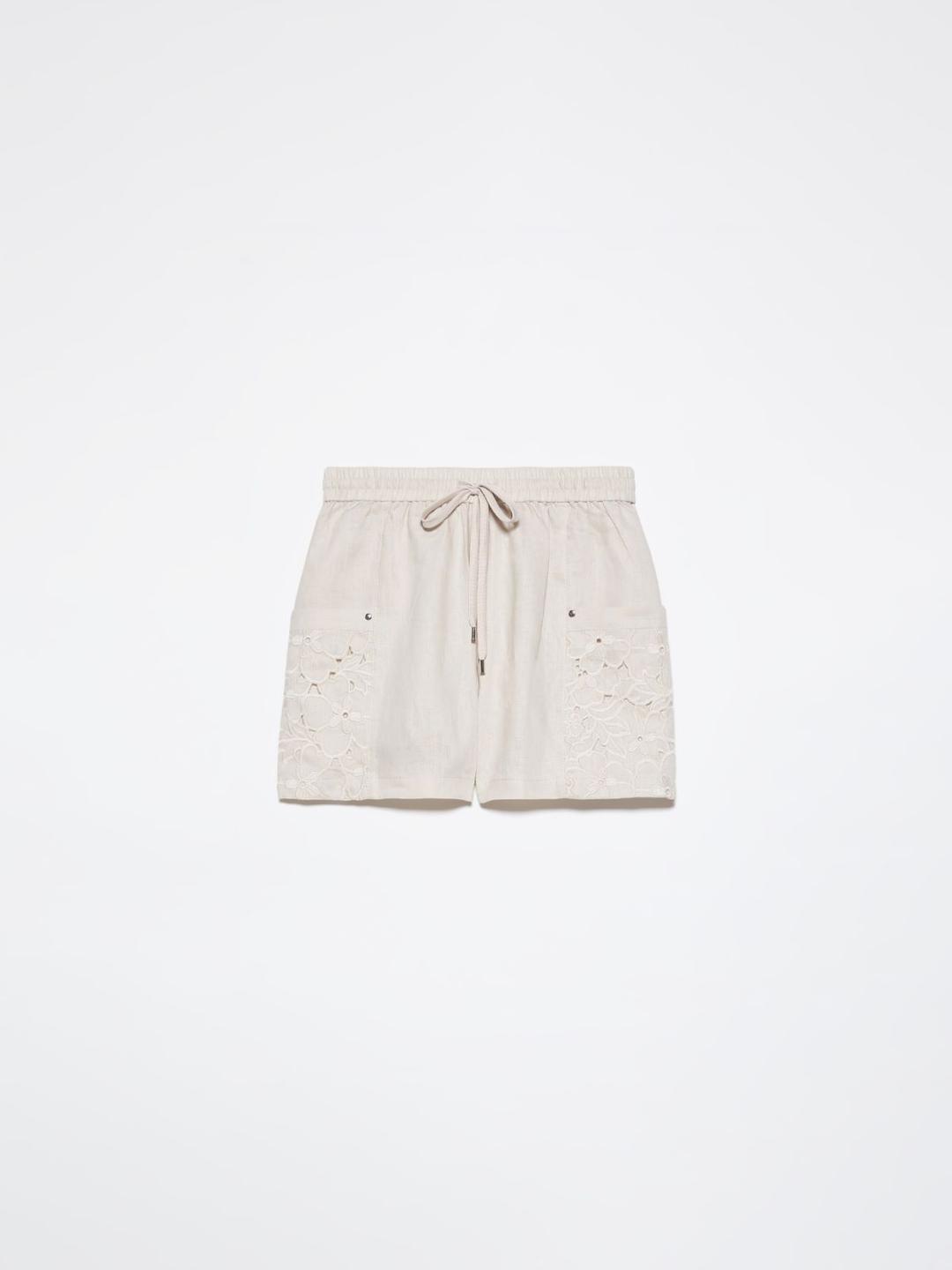 Shorts in lino con ricami | Max&Co Shorts in lino con ricami | Max&Co