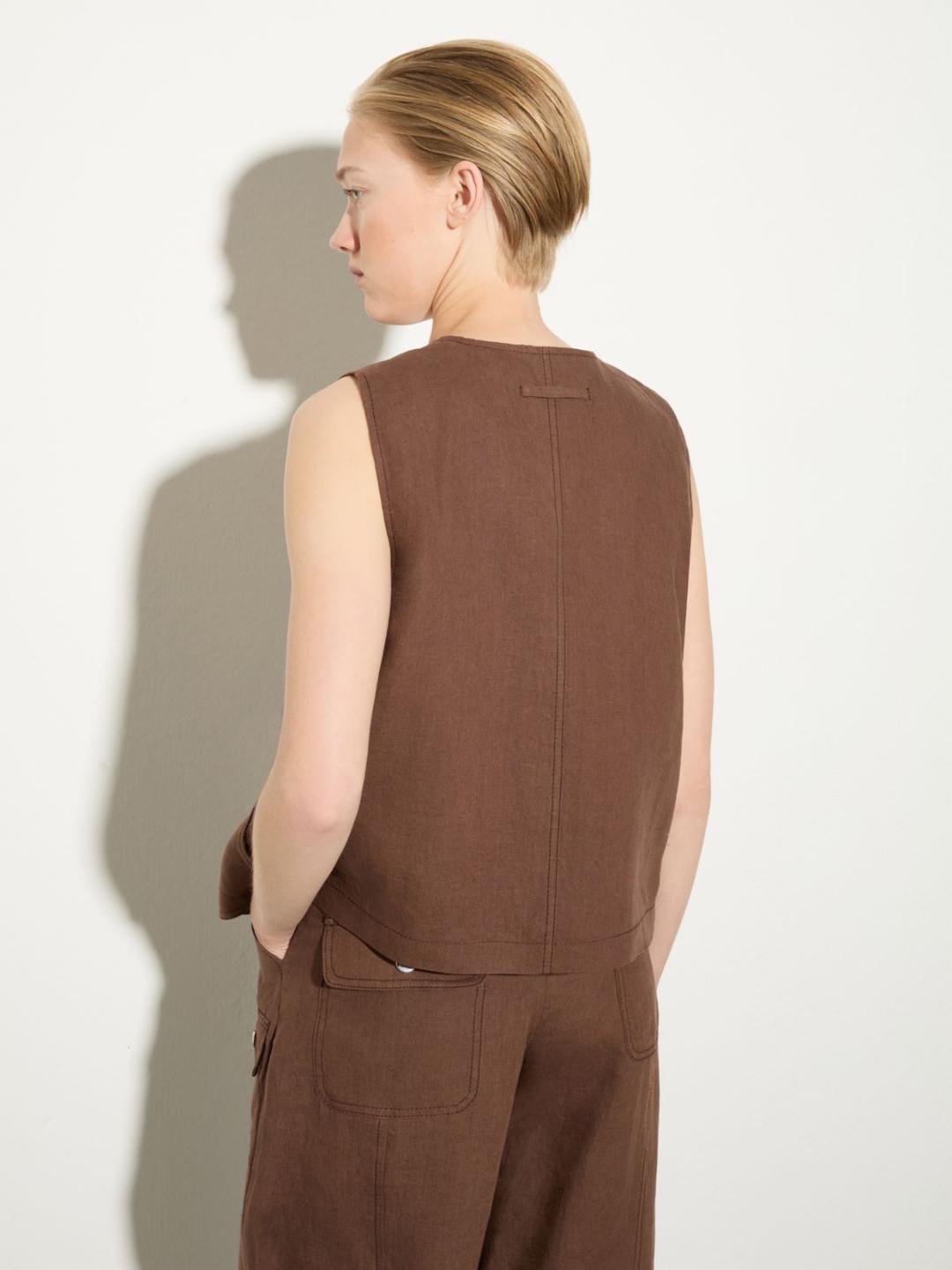 Gilet in puro lino | Max&Co Gilet in puro lino - vista alternativa - 6 | Max&Co