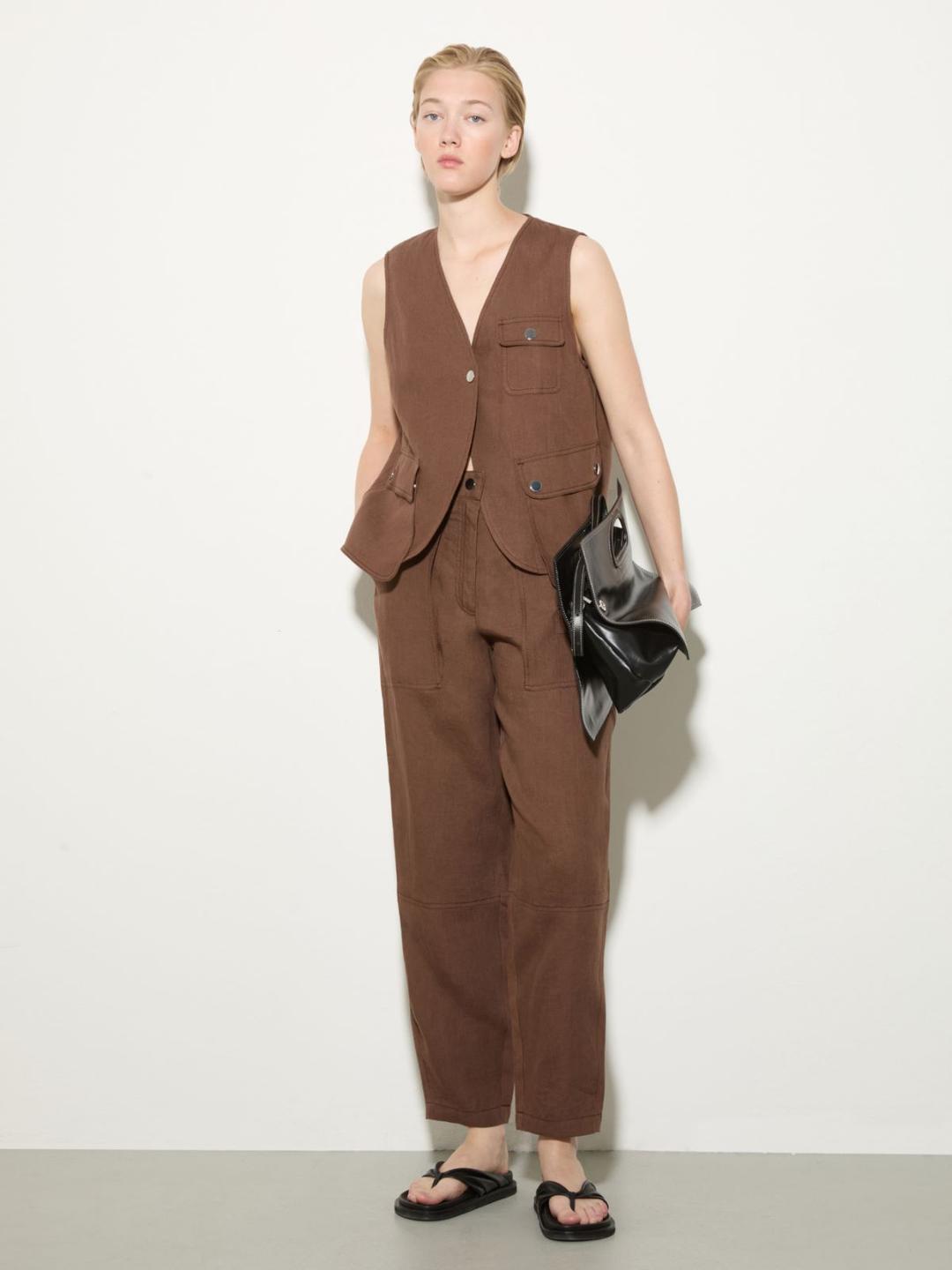 Gilet in puro lino | Max&Co Gilet in puro lino - vista alternativa - 6 | Max&Co
