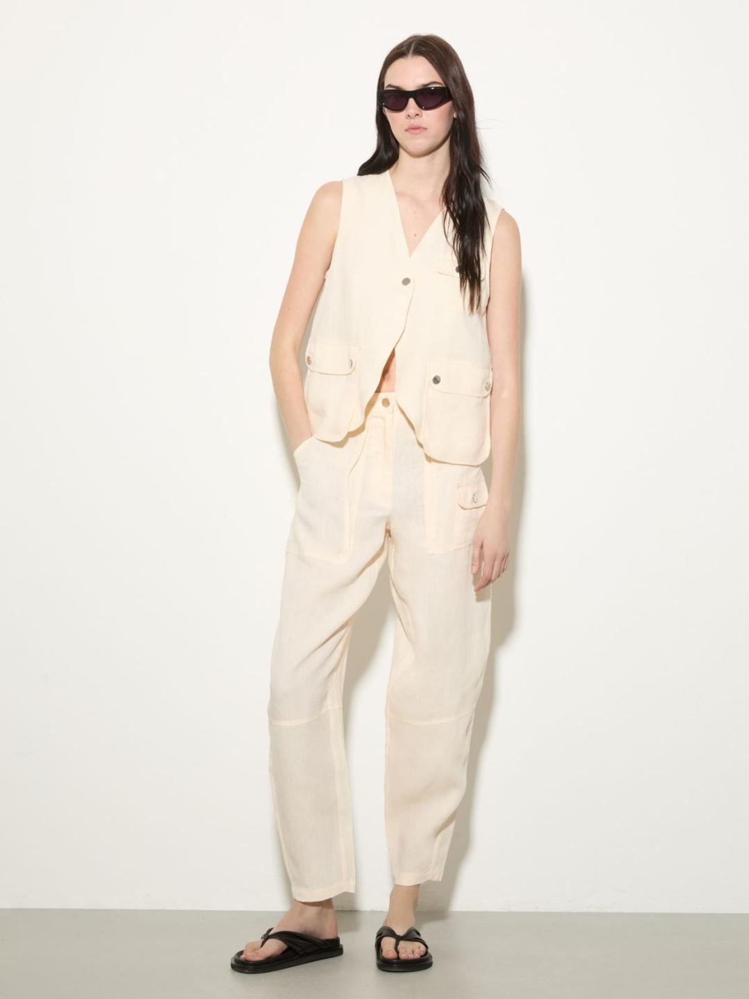 Gilet in puro lino | Max&Co Gilet in puro lino - vista alternativa - 2 | Max&Co