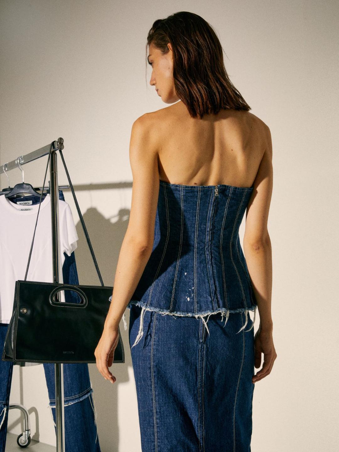 Bustier in denim Sami Miró &Co.llaboration | Max&Co Bustier in denim Sami Miró &Co.llaboration - vista alternativa - 18 | Max&Co