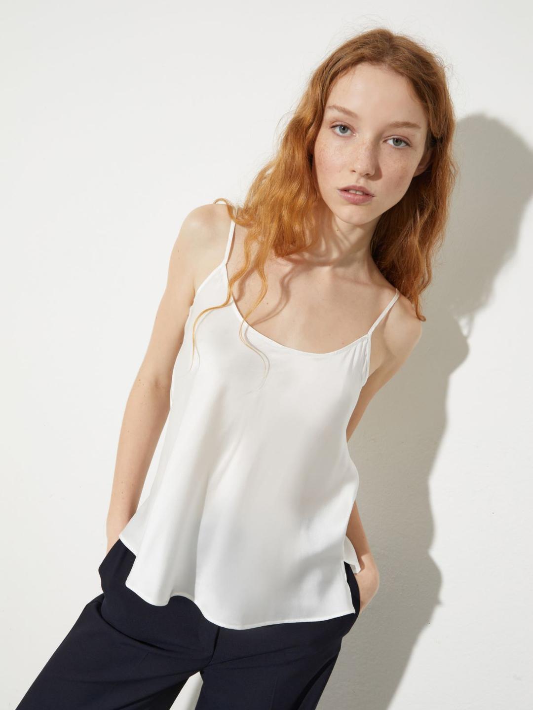 Top in raso di seta | Max&Co Top in raso di seta - vista alternativa - 7 | Max&Co