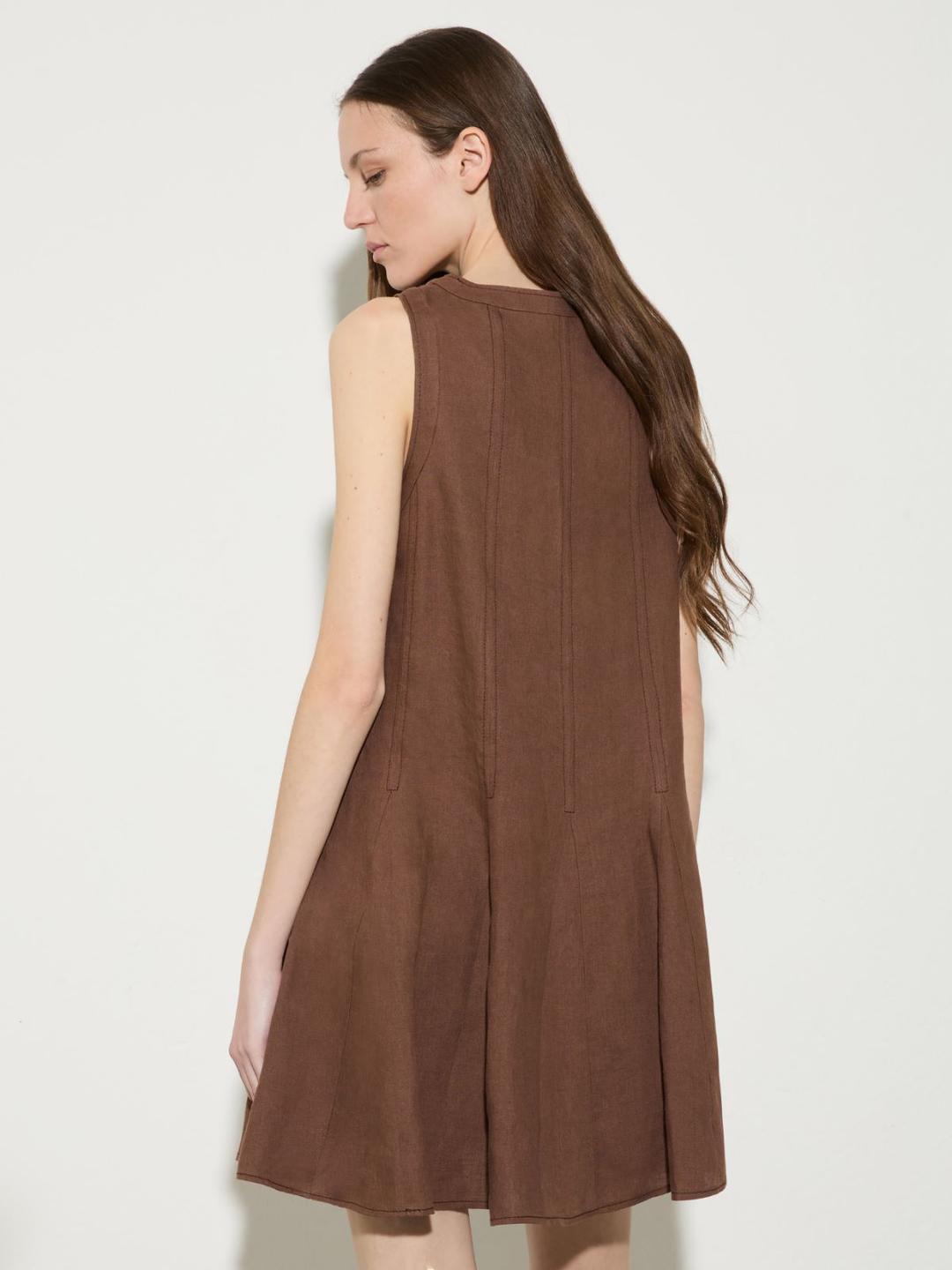 Mini dress in puro lino | Max&Co Mini dress in puro lino - vista alternativa - 4 | Max&Co