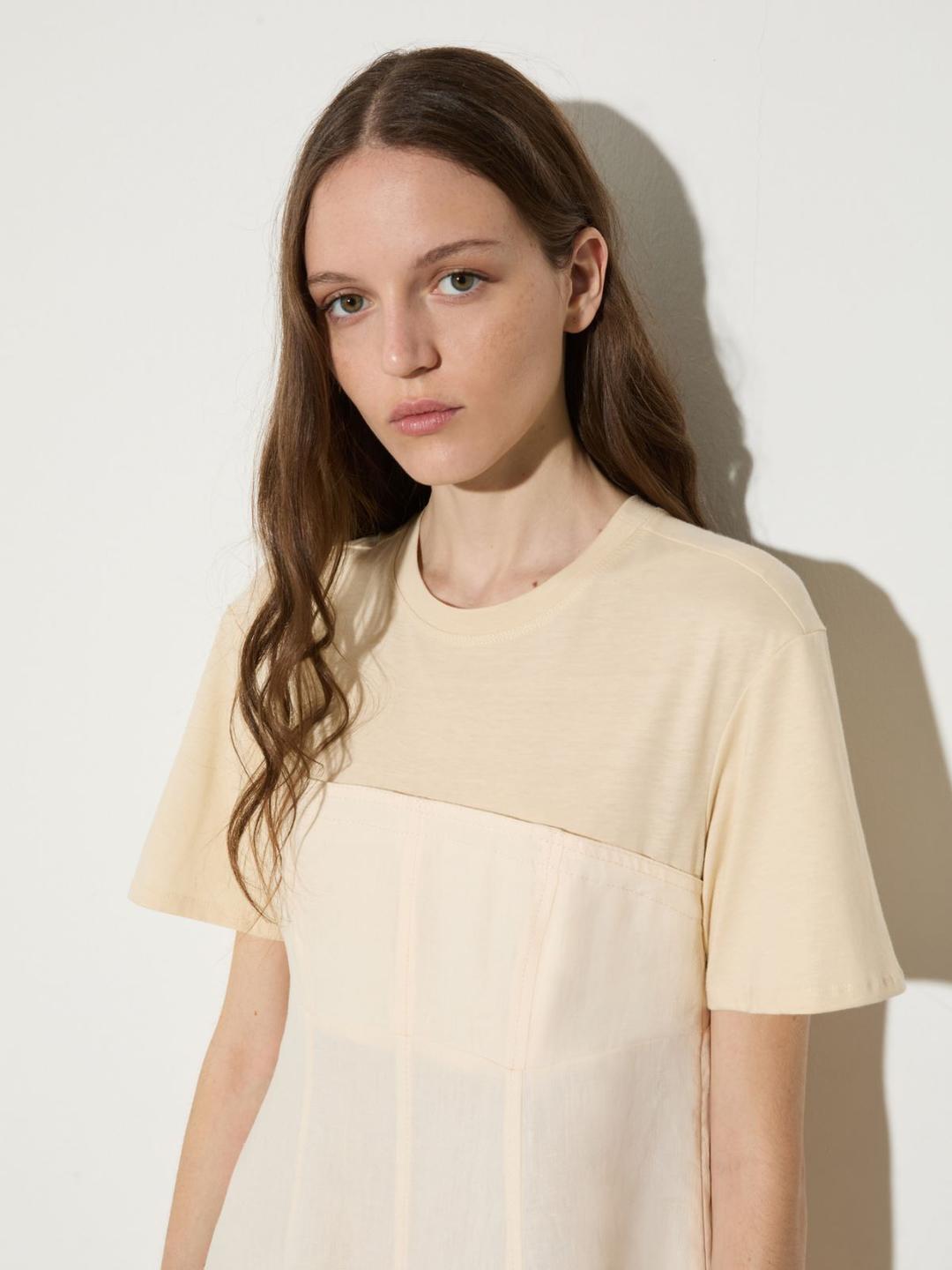 Abito midi in lino e jersey | Max&Co Abito midi in lino e jersey - vista alternativa - 10 | Max&Co