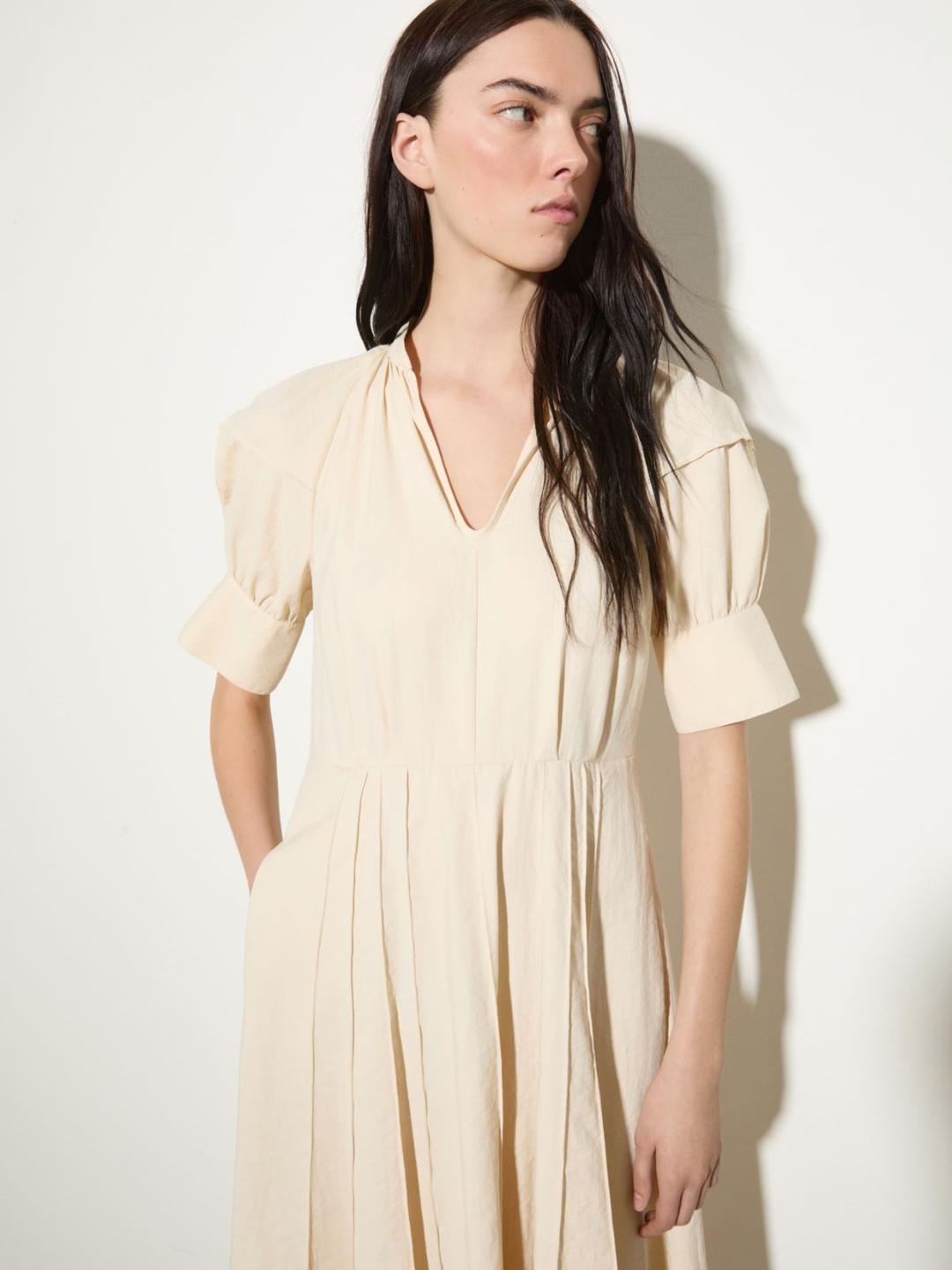 Abito fit & flare in nylon fluido | Max&Co Abito fit & flare in nylon fluido - vista alternativa - 19 | Max&Co