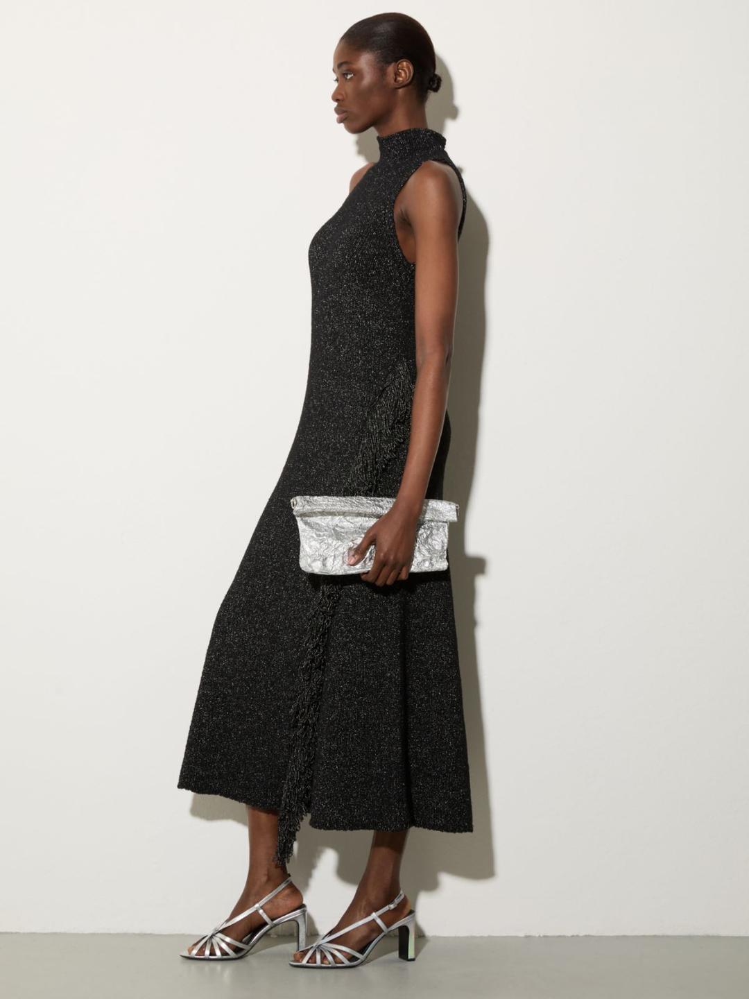 Abito midi in maglia con frangia | Max&Co Abito midi in maglia con frangia - vista alternativa - 4 | Max&Co