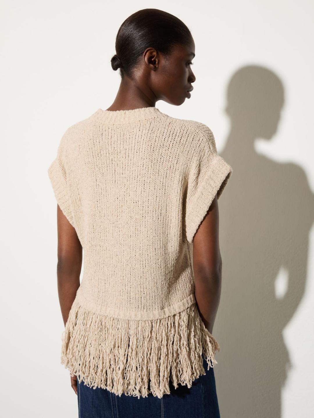 Maglia bouclé con frangia | Max&Co Maglia bouclé con frangia - vista alternativa - 0 | Max&Co