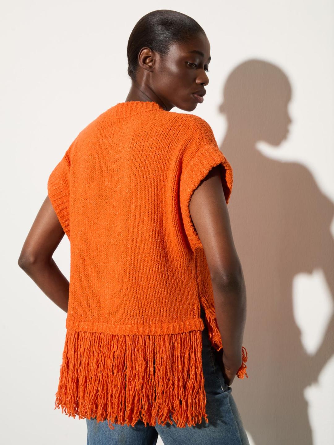 Maglia bouclé con frangia | Max&Co Maglia bouclé con frangia - vista alternativa - 1 | Max&Co