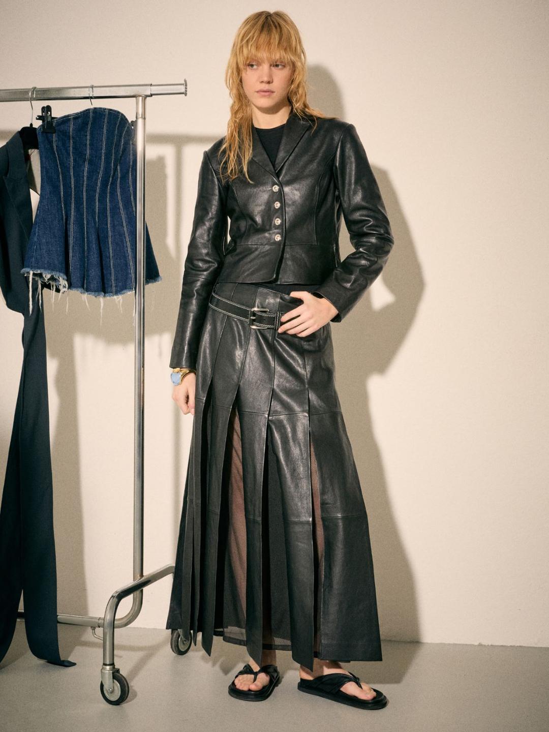 Giacca in nappa Sami Miró &Co.llaboration | Max&Co Giacca in nappa Sami Miró &Co.llaboration - vista alternativa - 1 | Max&Co