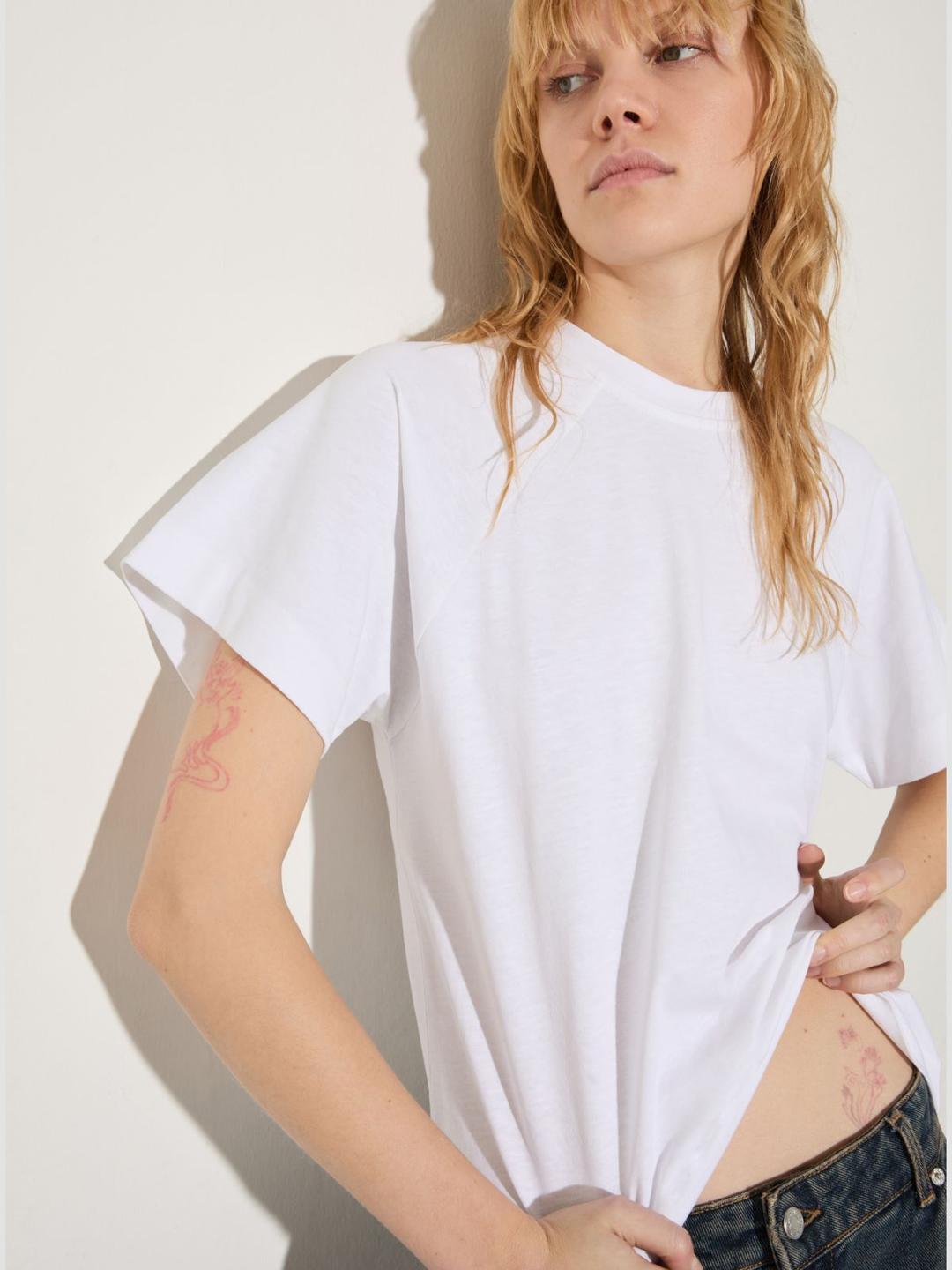 T-shirt in cotone e lino | Max&Co T-shirt in cotone e lino - vista alternativa - 9 | Max&Co