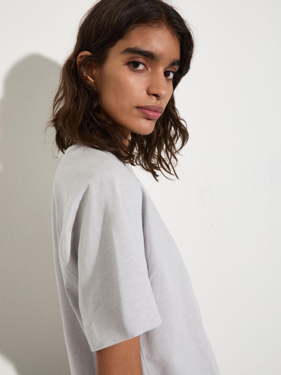 T-shirt in cotone e lino | Max&Co T-shirt in cotone e lino - vista alternativa - 17 | Max&Co