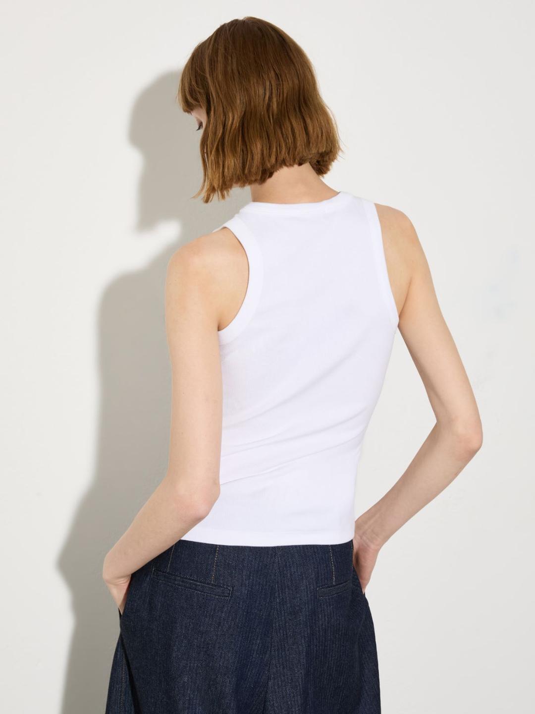 Canotta in cotone a costine | Max&Co Canotta in cotone a costine - vista alternativa - 38 | Max&Co