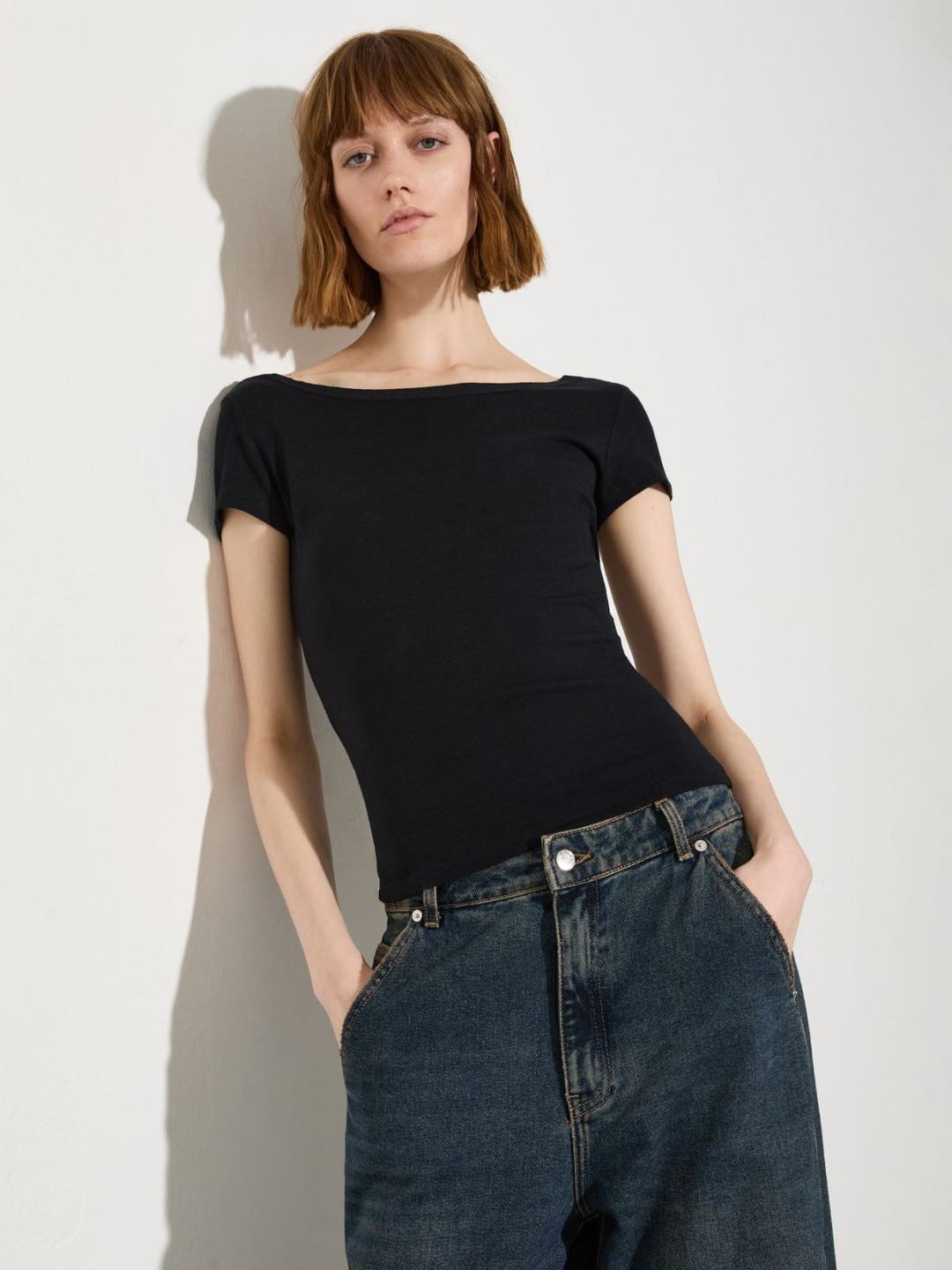 T-shirt slim in jersey comfort | Max&Co T-shirt slim in jersey comfort - vista alternativa - 16 | Max&Co