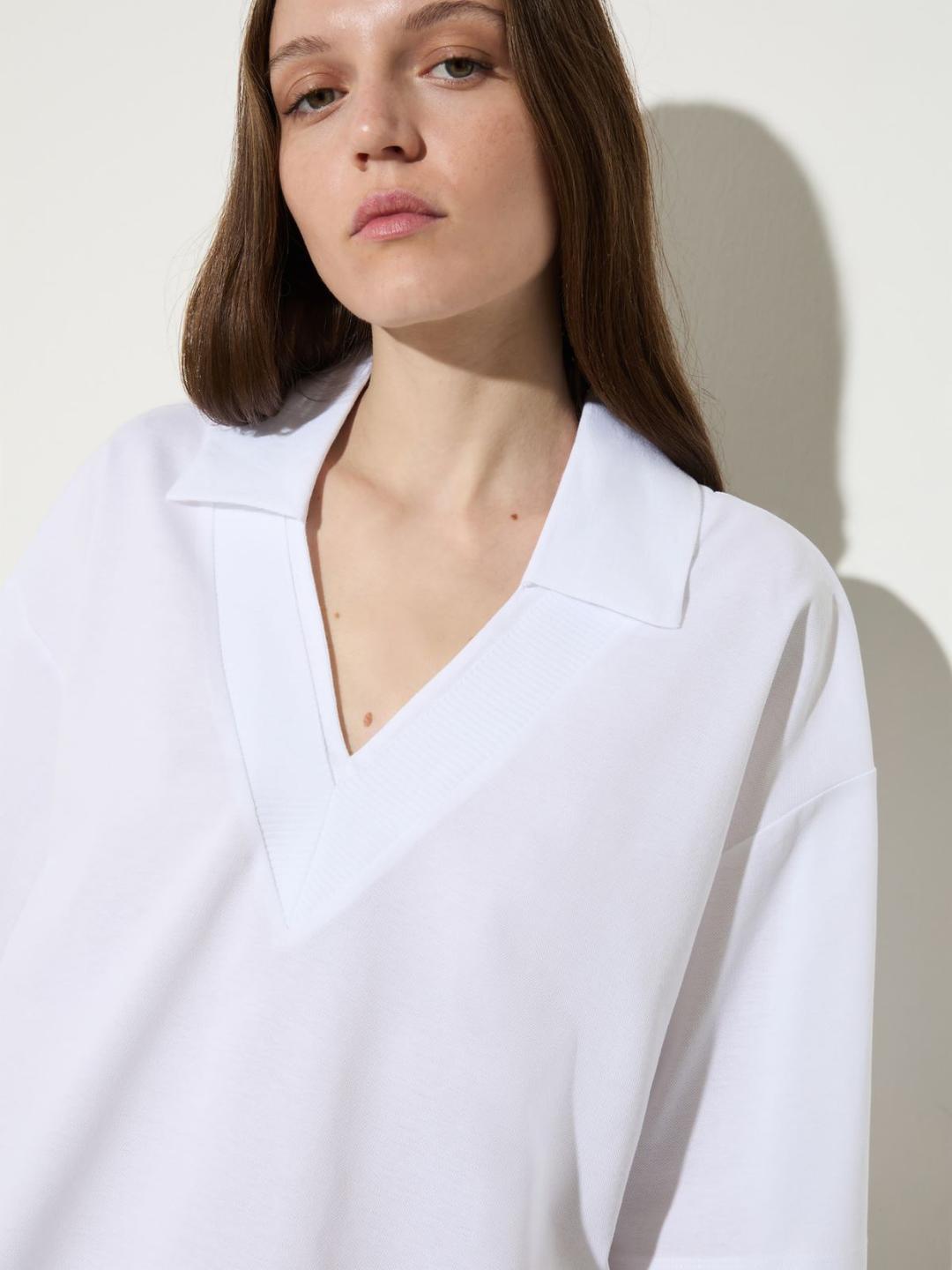 Layered T-shirt in cotone e lino | Max&Co Layered T-shirt in cotone e lino - vista alternativa - 25 | Max&Co