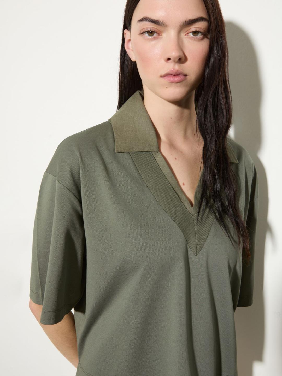 Layered T-shirt in cotone e lino | Max&Co Layered T-shirt in cotone e lino - vista alternativa - 16 | Max&Co