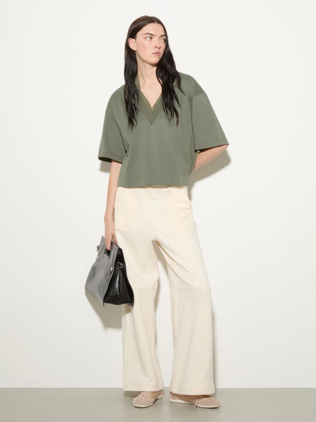 Layered T-shirt in cotone e lino | Max&Co Layered T-shirt in cotone e lino - vista alternativa - 16 | Max&Co