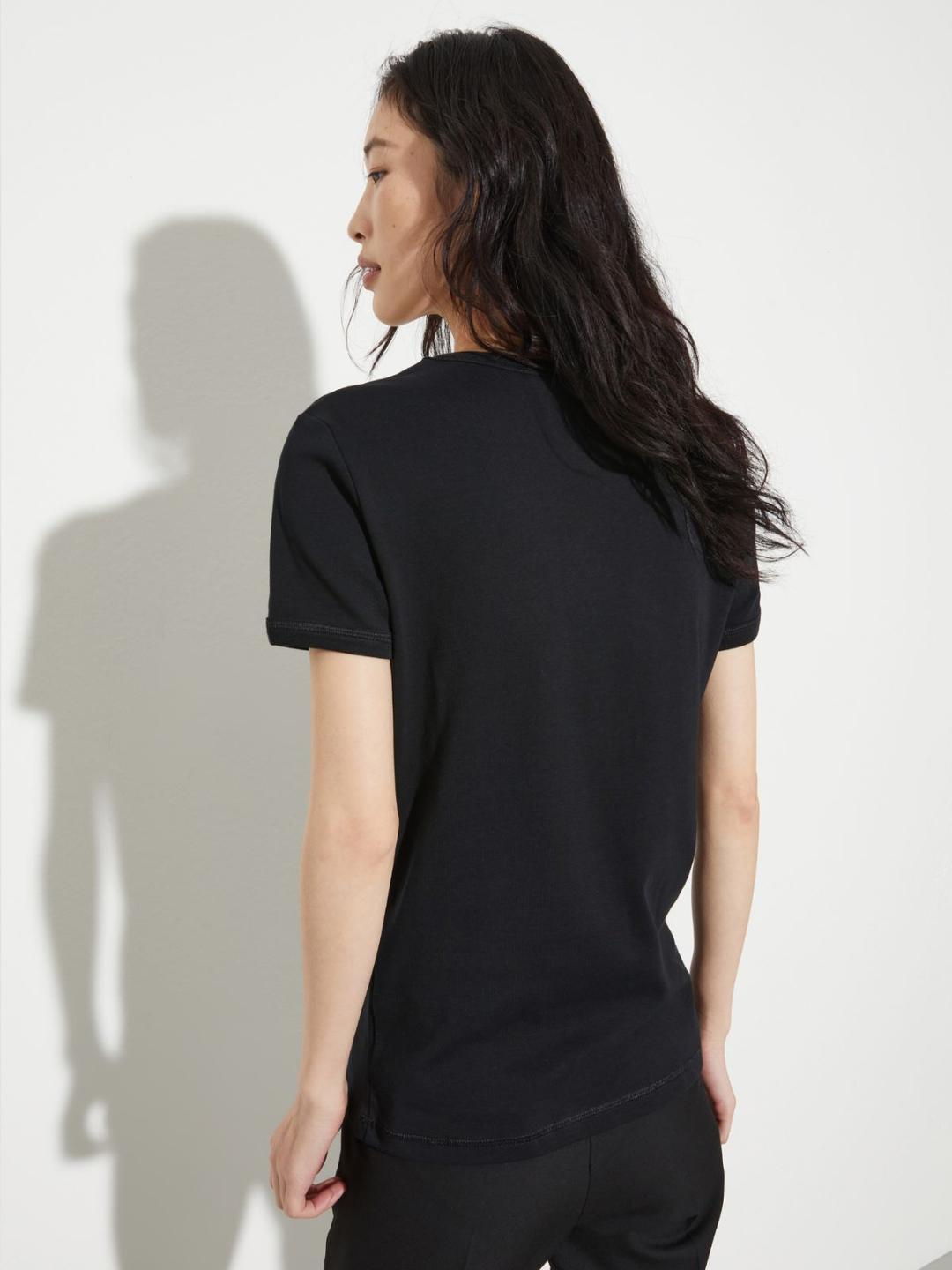 T-shirt slim con logo | Max&Co T-shirt slim con logo - vista alternativa - 1 | Max&Co