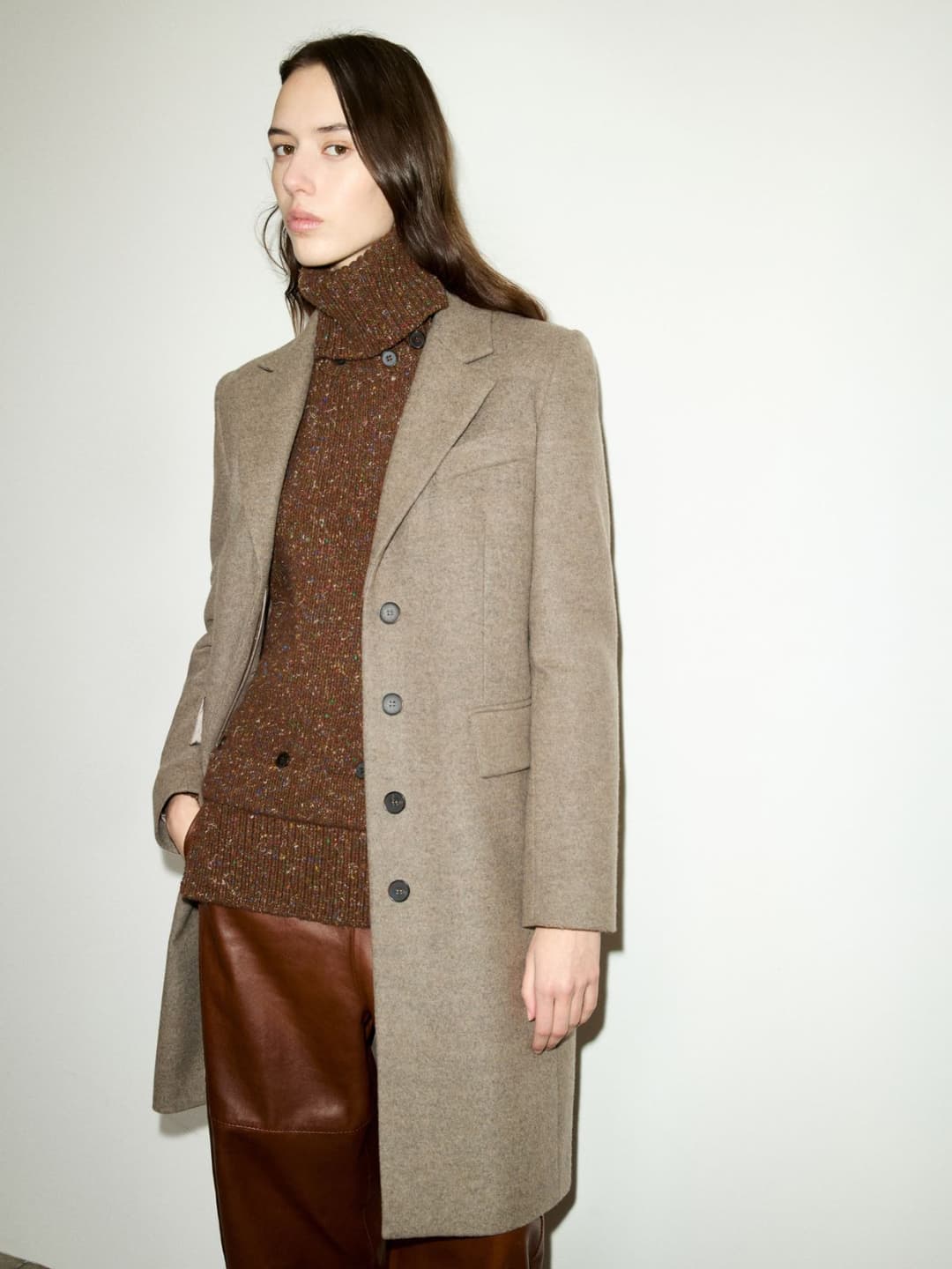 Cappotto monopetto in panno | Max&Co Cappotto monopetto in panno - vista alternativa - 0 | Max&Co