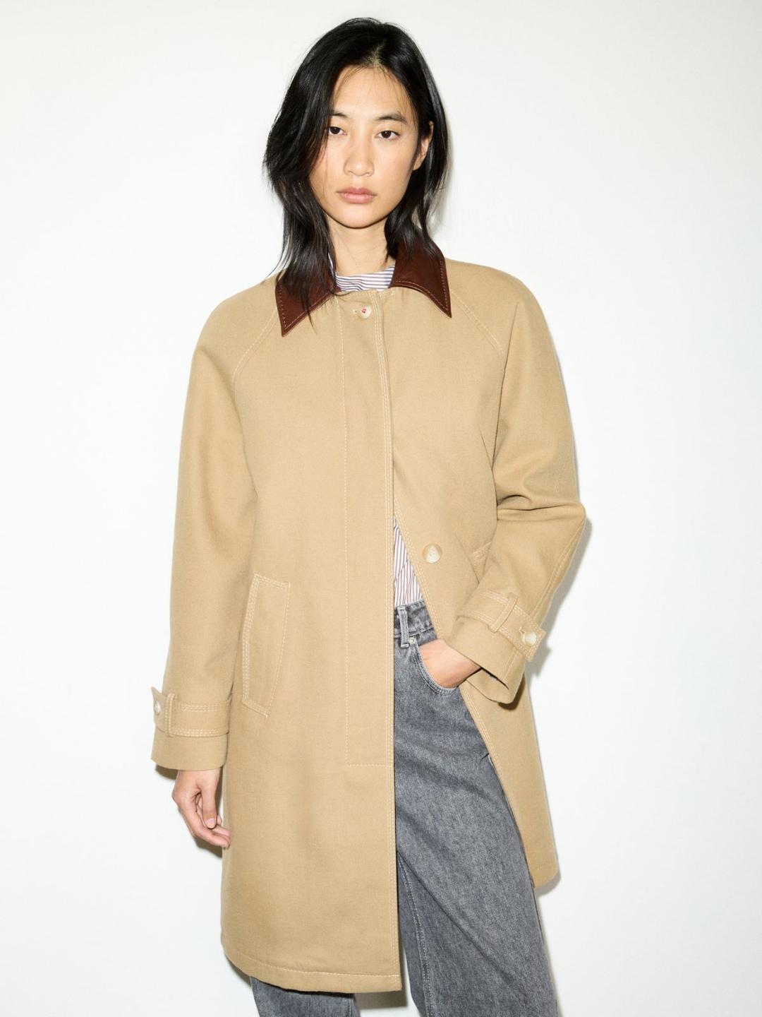 Trench in cotone antigoccia | Max&Co Trench in cotone antigoccia - vista alternativa - 7 | Max&Co
