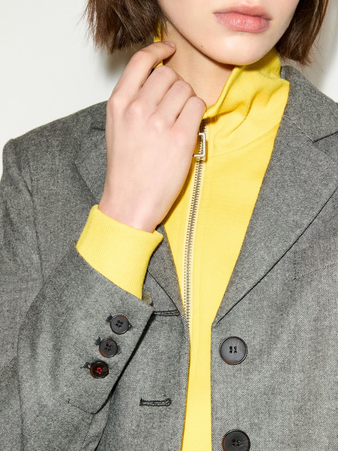 Blazer slim in flanella | Max&Co Blazer slim in flanella - vista alternativa - 2 | Max&Co