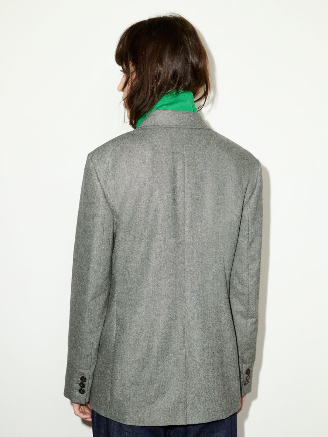 Blazer doppiopetto in flanella | Max&Co Blazer doppiopetto in flanella - vista alternativa - 1 | Max&Co