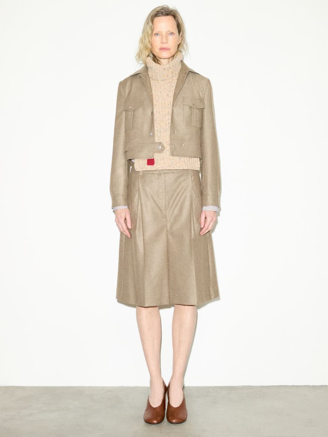 Giacca cropped in flanella | Max&Co Giacca cropped in flanella - vista alternativa - 30 | Max&Co