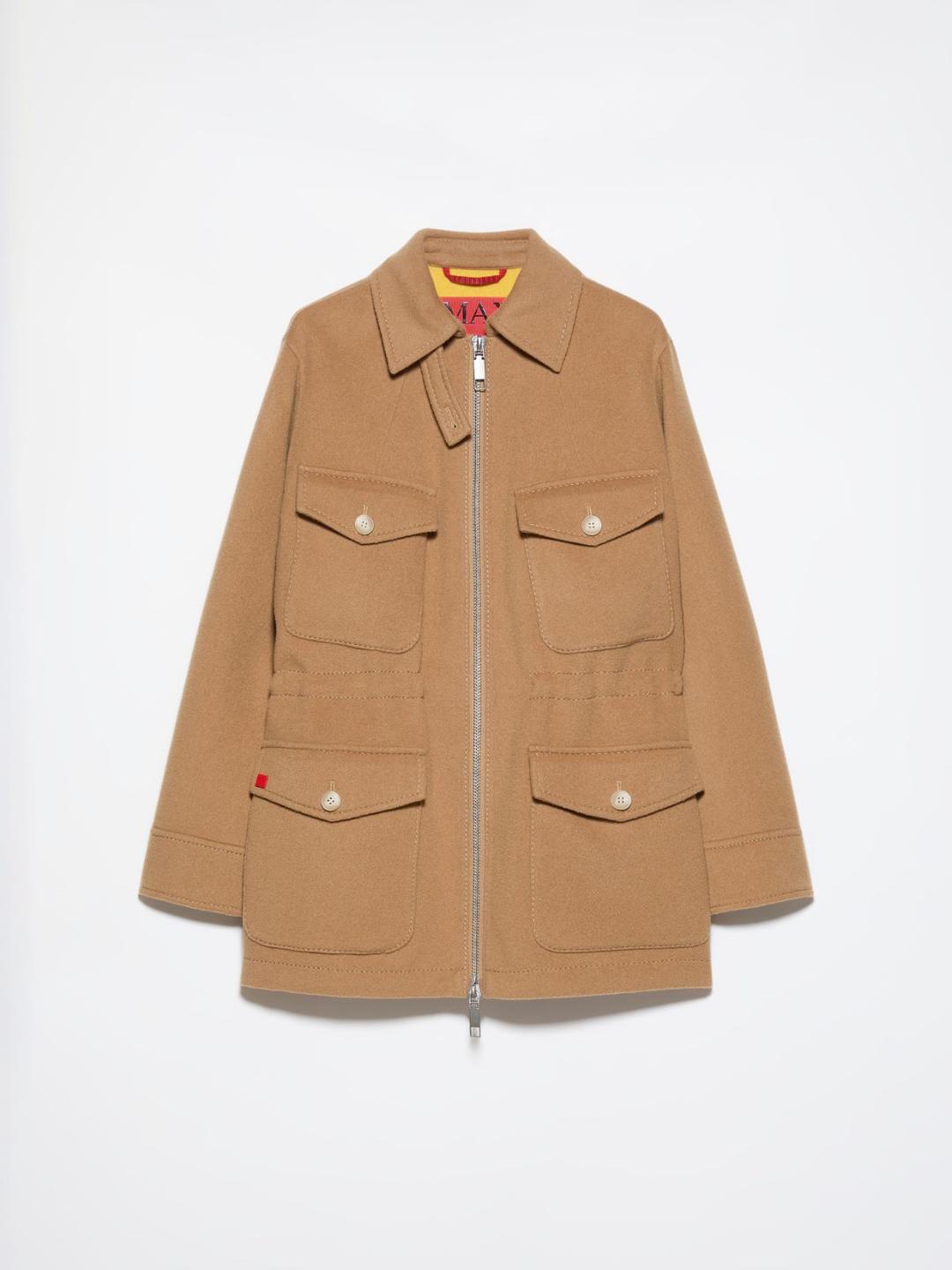 Field jacket in lana double | Max&Co Field jacket in lana double color cammello con tasche utility e coulisse interna. | Max&Co