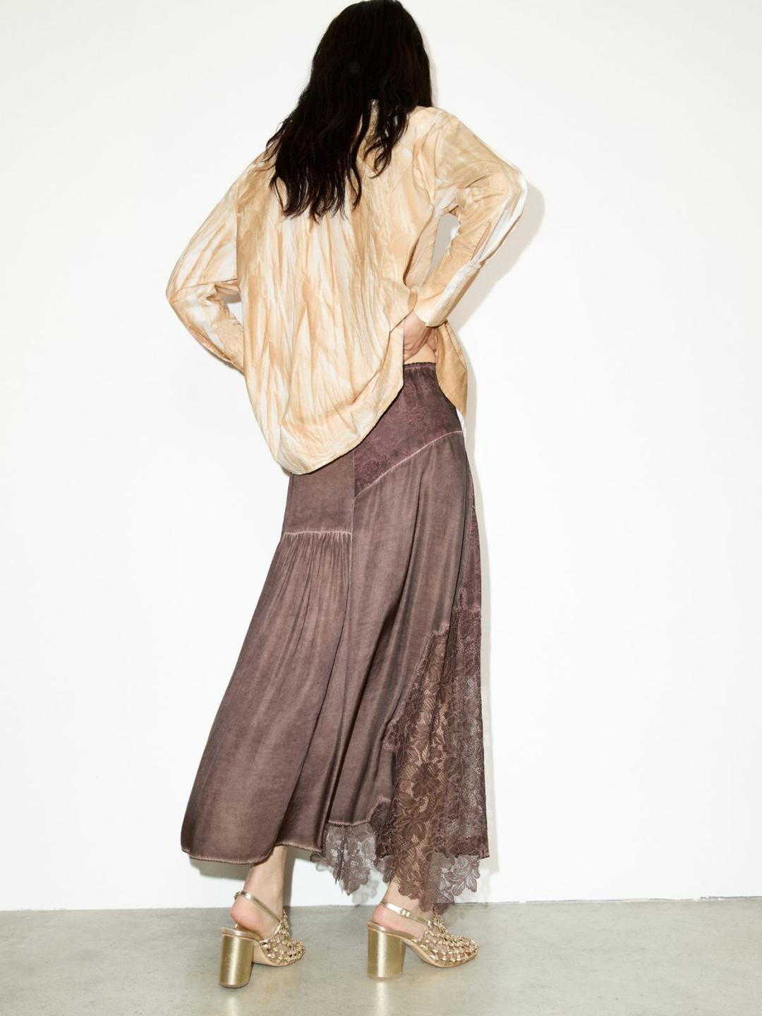 Gonna con intarsi in pizzo | Max&Co Gonna con intarsi in pizzo - vista alternativa - 31 | Max&Co