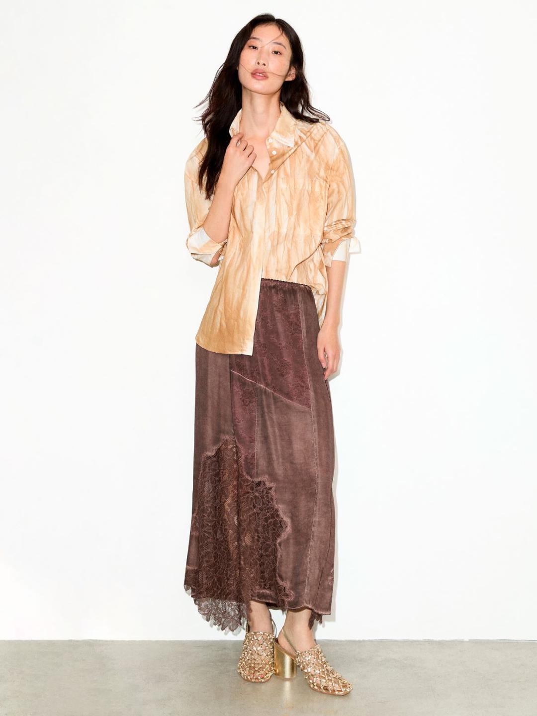 Gonna con intarsi in pizzo | Max&Co Gonna con intarsi in pizzo - vista alternativa - 31 | Max&Co