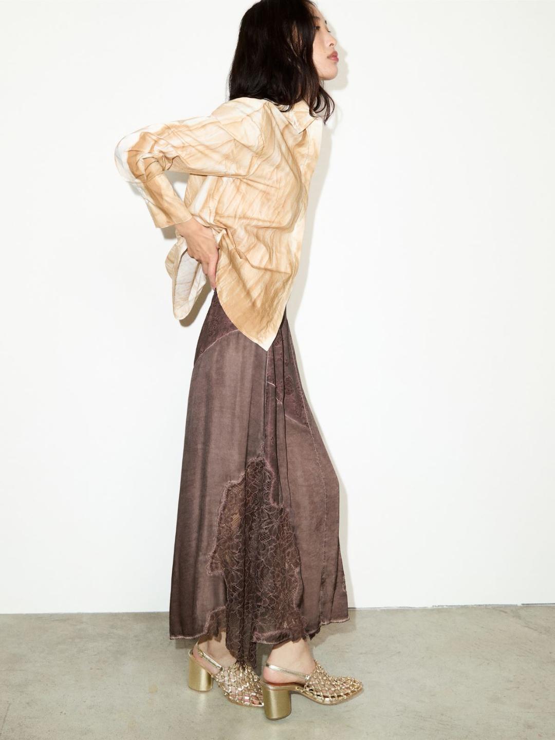 Gonna con intarsi in pizzo | Max&Co Gonna con intarsi in pizzo - vista alternativa - 31 | Max&Co