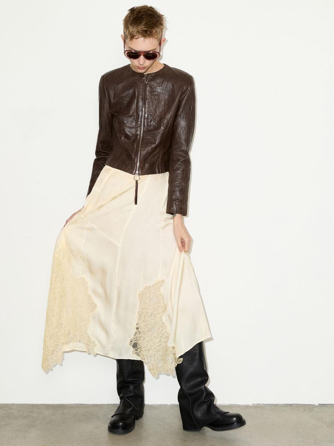 Gonna con intarsi in pizzo | Max&Co Gonna con intarsi in pizzo - vista alternativa - 26 | Max&Co