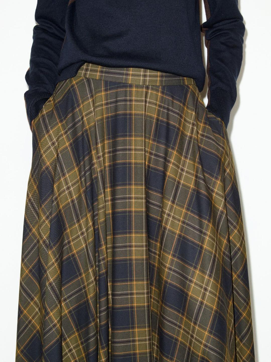 Gonna midi a disegno check | Max&Co Gonna midi a disegno check - vista alternativa - 6 | Max&Co
